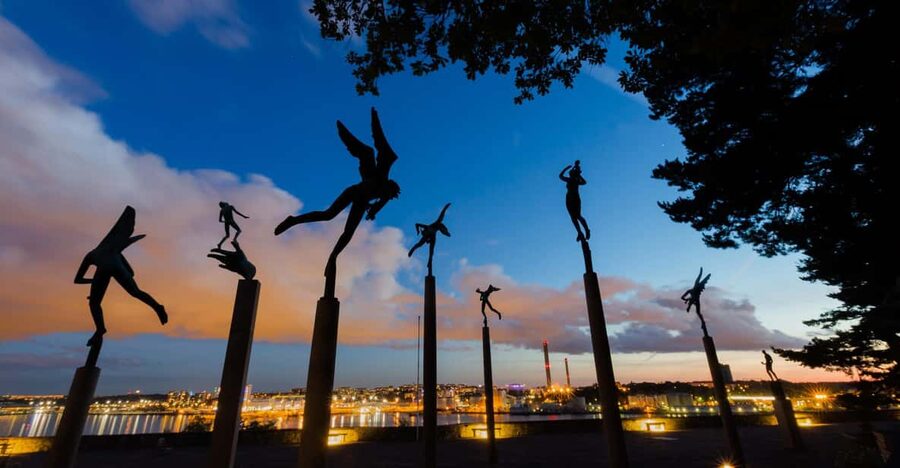 Millesgården Museum: sculpture park and art galllery - Sculpture park terraces and fountains: the real outdoor show