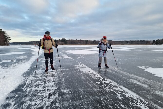 Nordic Ice Skating on a Frozen Lake in Stockholm - How the ice-skating part actually feels for beginners