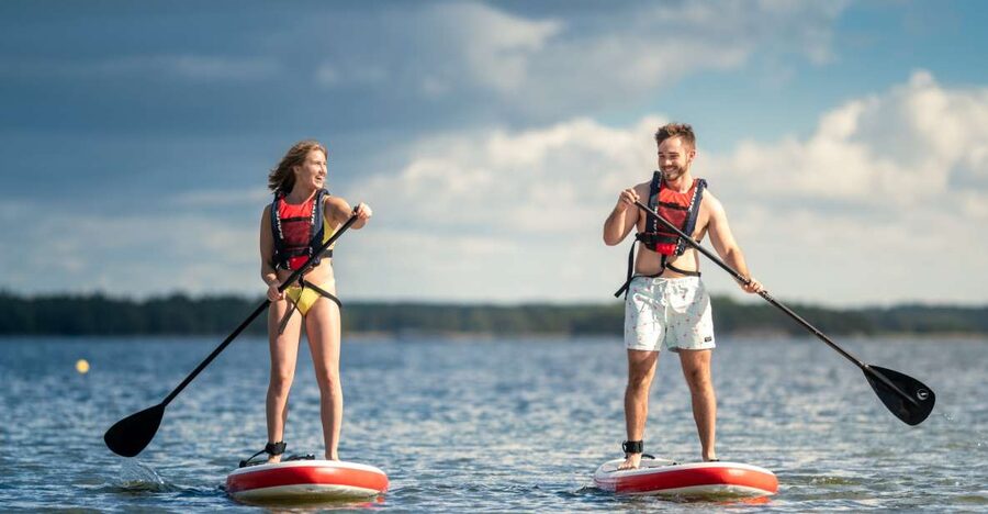 Stockholm: City Highlights Self-Guided SUP Tour - City Hall and Old Town Views You Get Only From a SUP