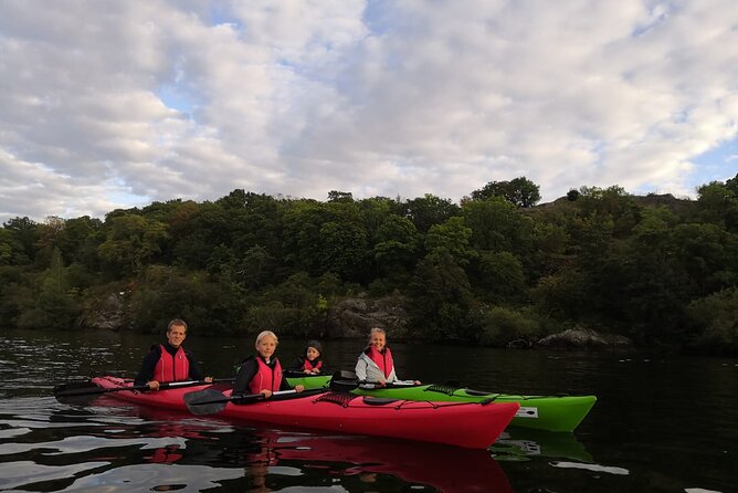 Stockholm Evening Kayak with BBQ - Small Group - Passing Stockholm City Hall from the water