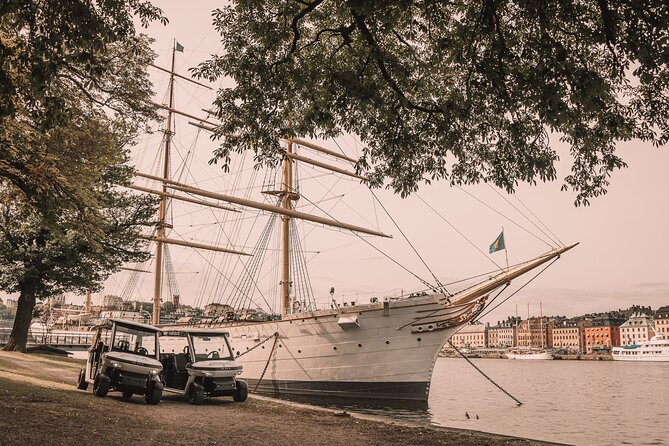 Stockholm Highlights: Private Golf Cart Tour - Strandvägen and Djurgården: The Waterfront Main-Strip Feeling